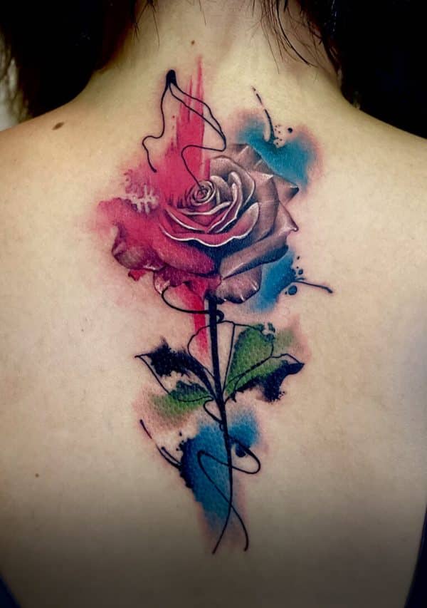 rose tattoo moksha studio goa